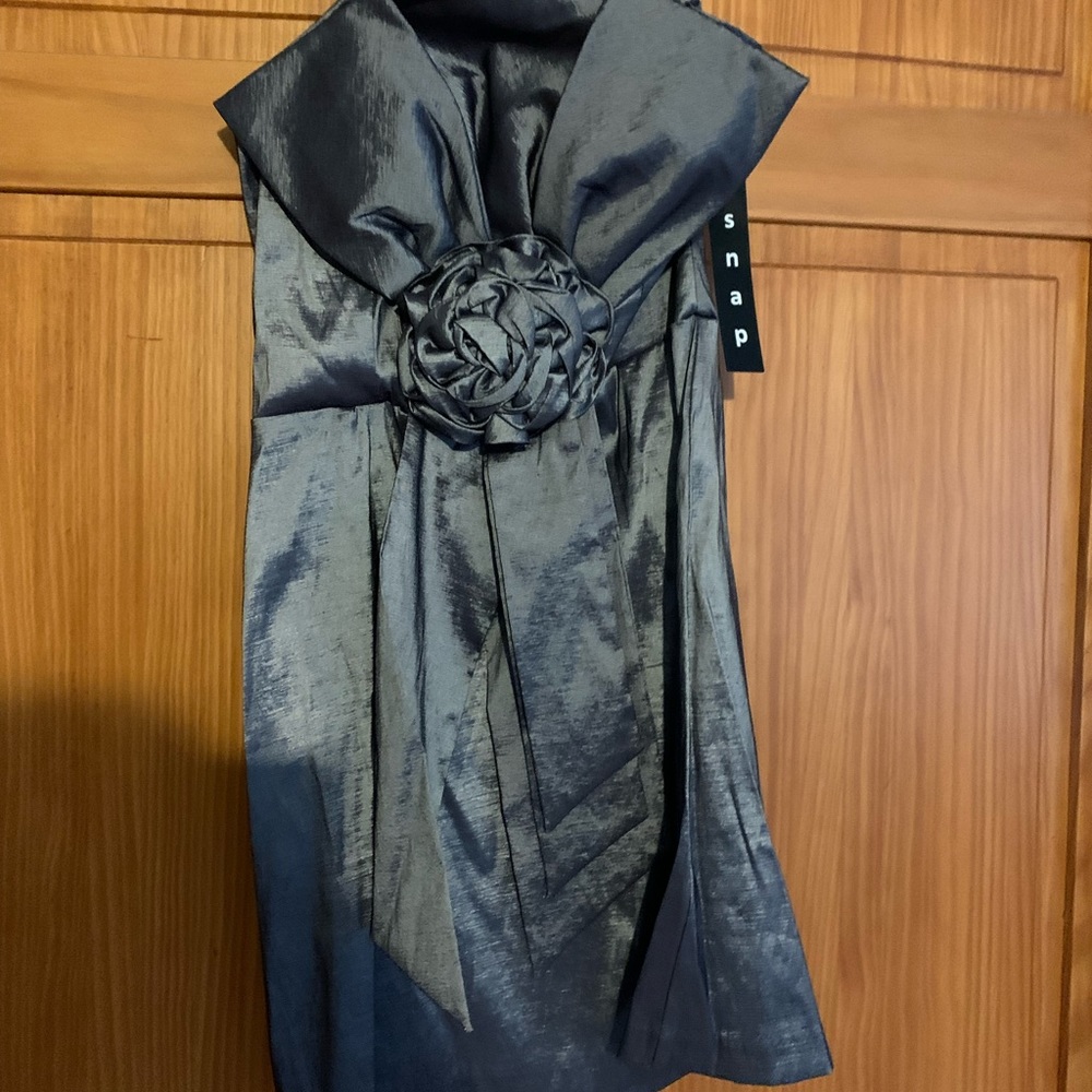 M Silver Cocktail Dress